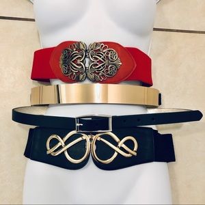 Lot of 4 belts